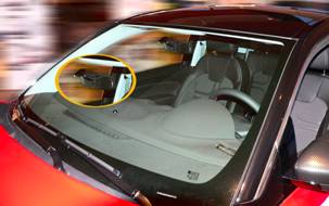 Blendschutzstreifen Frontscheibe passgenau mit Spiegelaussparung für Opel  Combo Typ D BJ.2011-2018 1-tlg